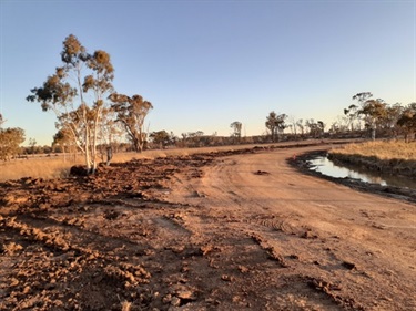 Hawthorne Drive Construction - Widening the formation on a tight bend